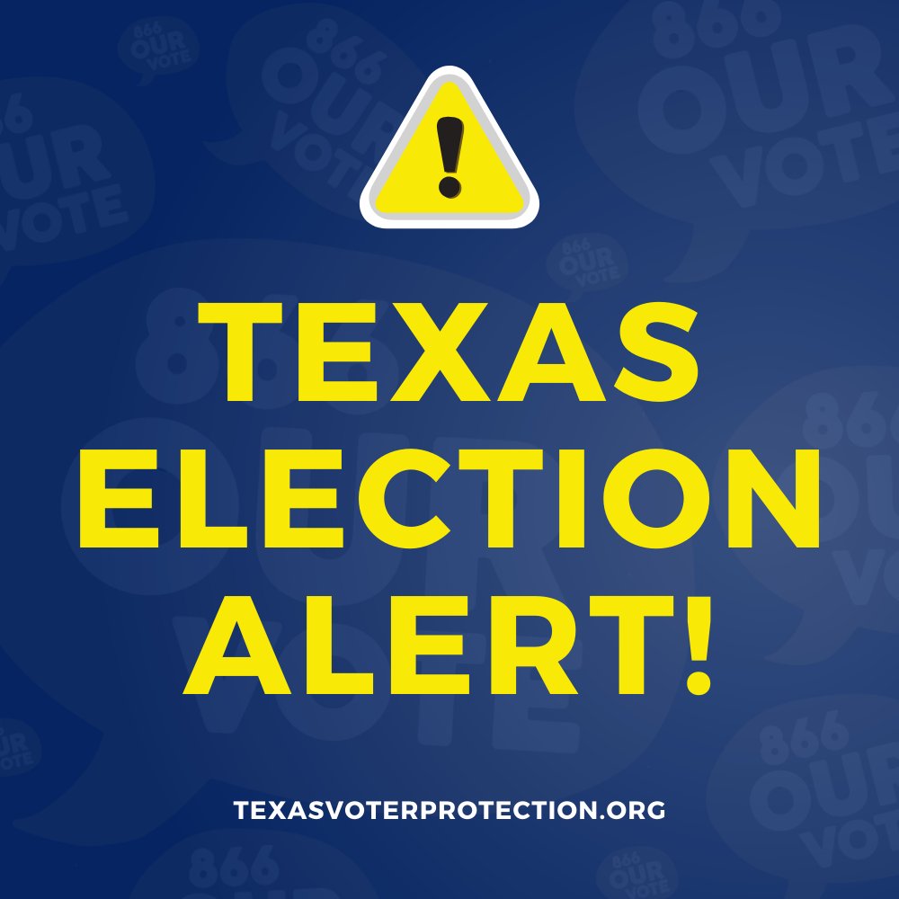 TXCivilRights's tweet photo. 🚨 ALERT: We've gotten numerous reports of problems with polls in #Bexar Co. due to technical issues. We are in contact with county officials to resolve the problem. Below are sites we know are affected

If you experience problems, please call us at 866-OUR-VOTE. #ProtectOurVote https://t.co/KrZKJmDz2M