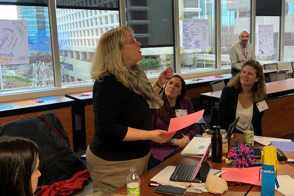 EducateCT's tweet photo. At @CTTOYCouncil @EducateCT @NNSTOY teacher leadership summit, @2020CTtoy & #CTTOY finalists/semifinalists (w colleague of their choice) interacted w Teacher Leader Model Standards & action plan on school-based, teacher-directed initiatives benefiting the larger school community. https://t.co/TqigeHiAo2