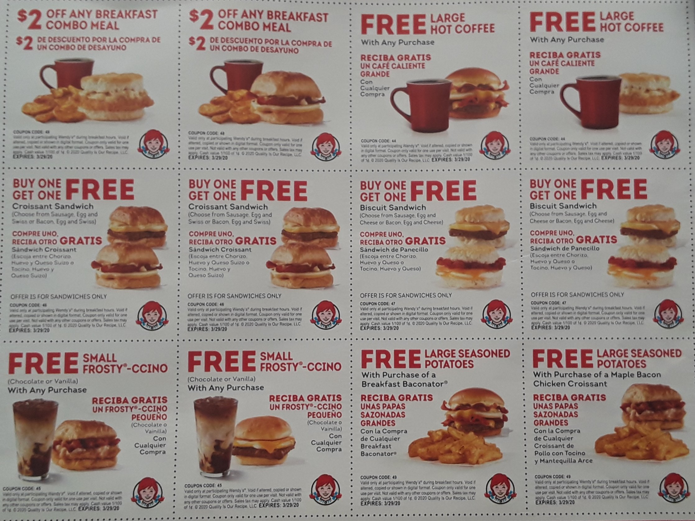 Wendys coupons sales 2020