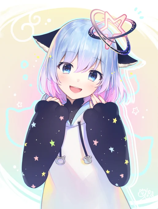 ご視聴ありがとうございました!こちら配信で描いていたイラストです。名前は…まだ…無い…! 