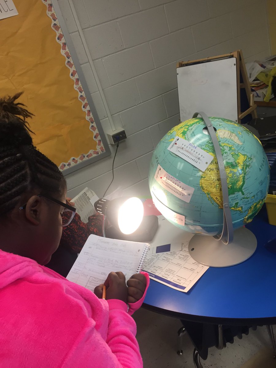 EngemanMichael's tweet photo. Mr. E.'s scientists are learning about Climate Zones by doing a lab and recording and analyzing data.#RESKnights https://t.co/Lq6XVdXRy7