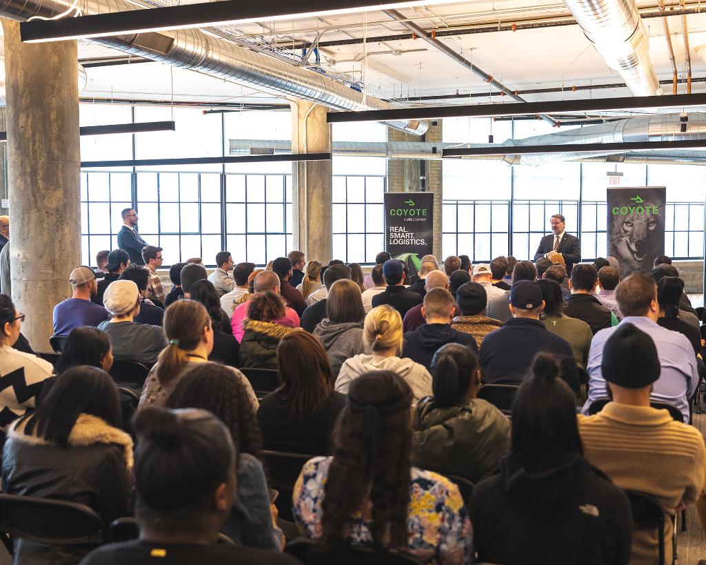 BedrockDetroit's tweet image. The Assembly in Corktown officially welcomed Coyote Logistics, a UPS company and leading global third-party logistics provider. Coyote is the anchor tenant in The Assembly, a Bedrock-owned building that transforms a former warehouse into a five-story, multi-use development.