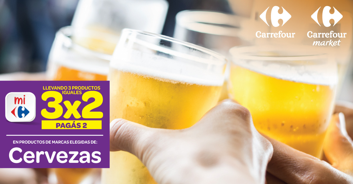 تويتر \ Carrefour Argentina على تويتر: "¿Con o sin 3x2! Aprovechá este AHORRO GIGANTE en marcas elegidas de cerveza, con #MiCarrefour. Encontrá más descuentos en 👉 https://t.co/88ptZPcwC6 aprovechalos en
