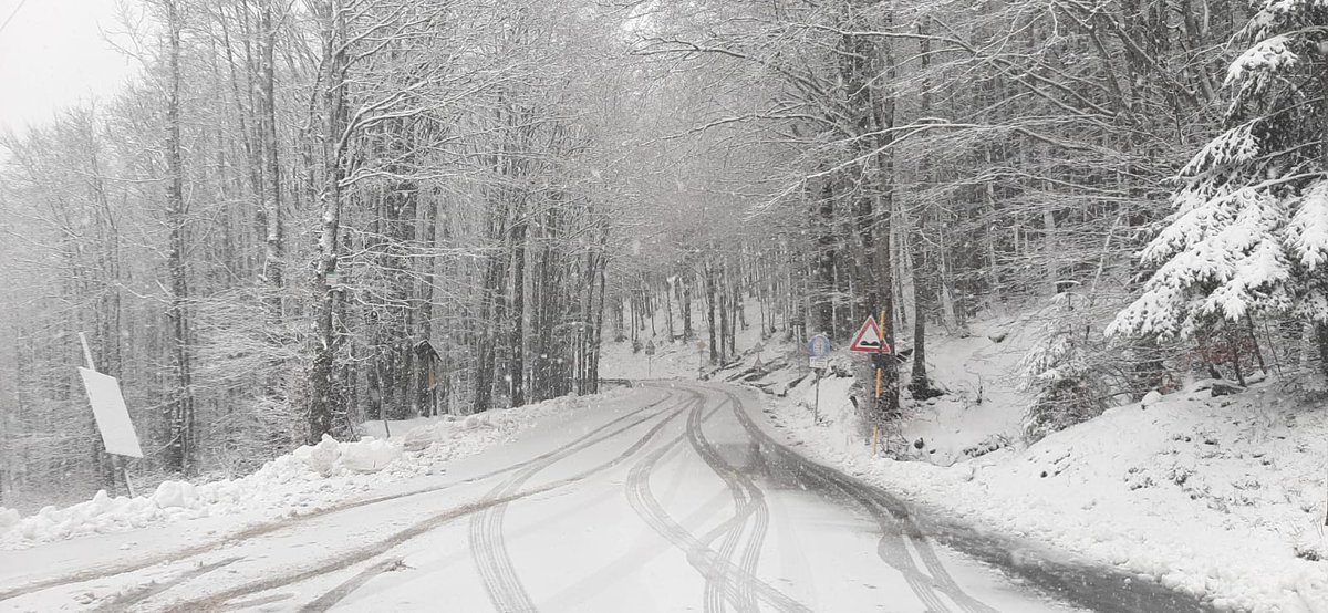 provinciamodena's tweet photo. ❄️NEVE!!!
I mezzi spartineve della Provincia sono usciti stamattina lungo le strade provinciali della zona di #Frassinoro, a #Piandelagotti e fino al passo delle Radici. caduti finora 10cm di #neve. @gazzettamodena @Carlino_Modena @trc_tv @PLdelFrignano @TvQui @ModenaToday https://t.co/kXkHUjx08q