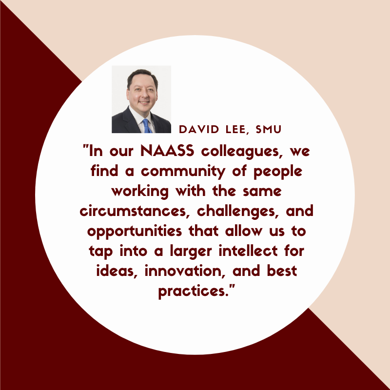Today's #NAASS Member Feature highlights David Lee, Director of Intersessions at <a href="/SMU/">SMU</a> and current NAASS Regional Vice President of the Middle/Southern Region.