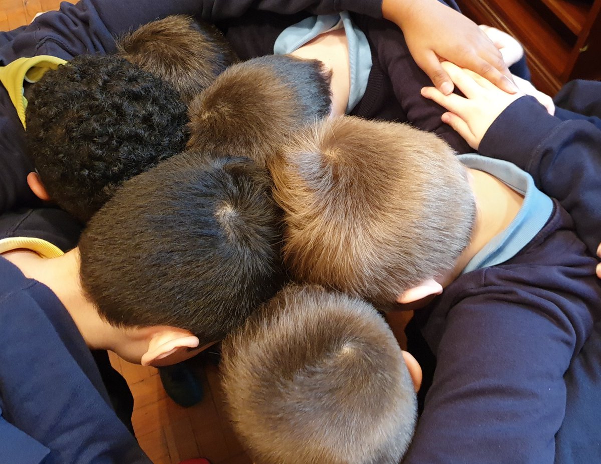 TaleTwisters's tweet photo. When you tell a story about belonging and an impromptu hug huddle breaks out at #weewrite2020 @WorldBookDayUK @fee_haddow https://t.co/WSTlHJH8xO