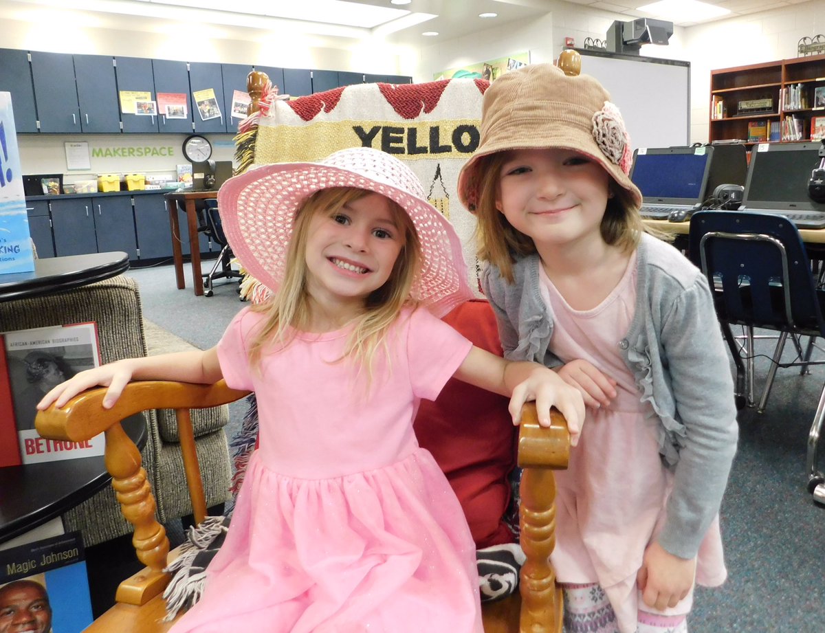 JessHarrelson7's tweet photo. A Kid in a Hat Day in honor of the book, The Cat in the Hat! We LoVe Dr. Seuss!#HCSLibraryMedia#scetigers https://t.co/SQCTgzvNtH