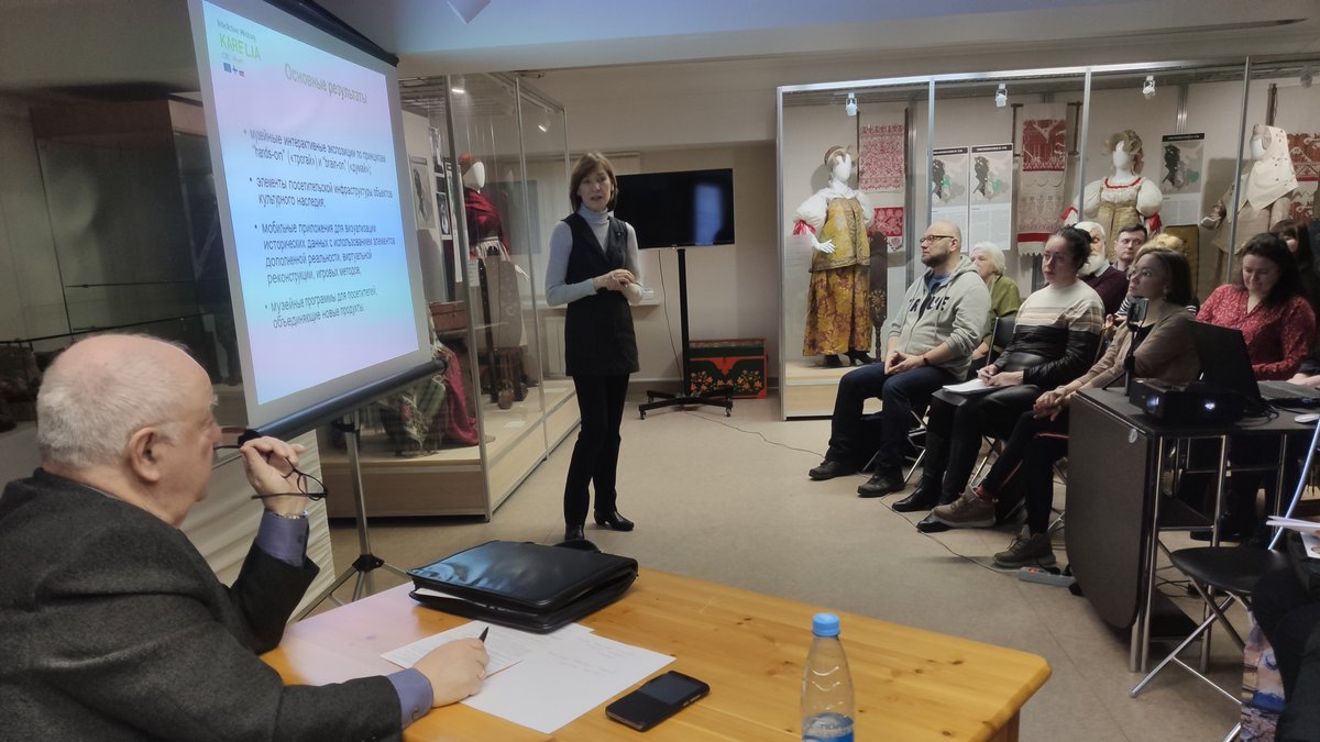 active_history's tweet photo. Participants of the "Modern trends of exhibition work in the museum" seminar were among the first to see the exhibition "The Round Square Stories" created in Petrozavodsk as part of our project.
https://t.co/B0XtyeOeNZ
#InterActive_History #kareliacbc https://t.co/frPYTXNPSR