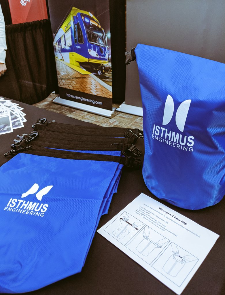 TeamIsthmus's tweet photo. Another reason to stop by our booth at the #MNTC2020 our freebie giveaway is an Isthmus dry bag! https://t.co/16A1Apkhkp