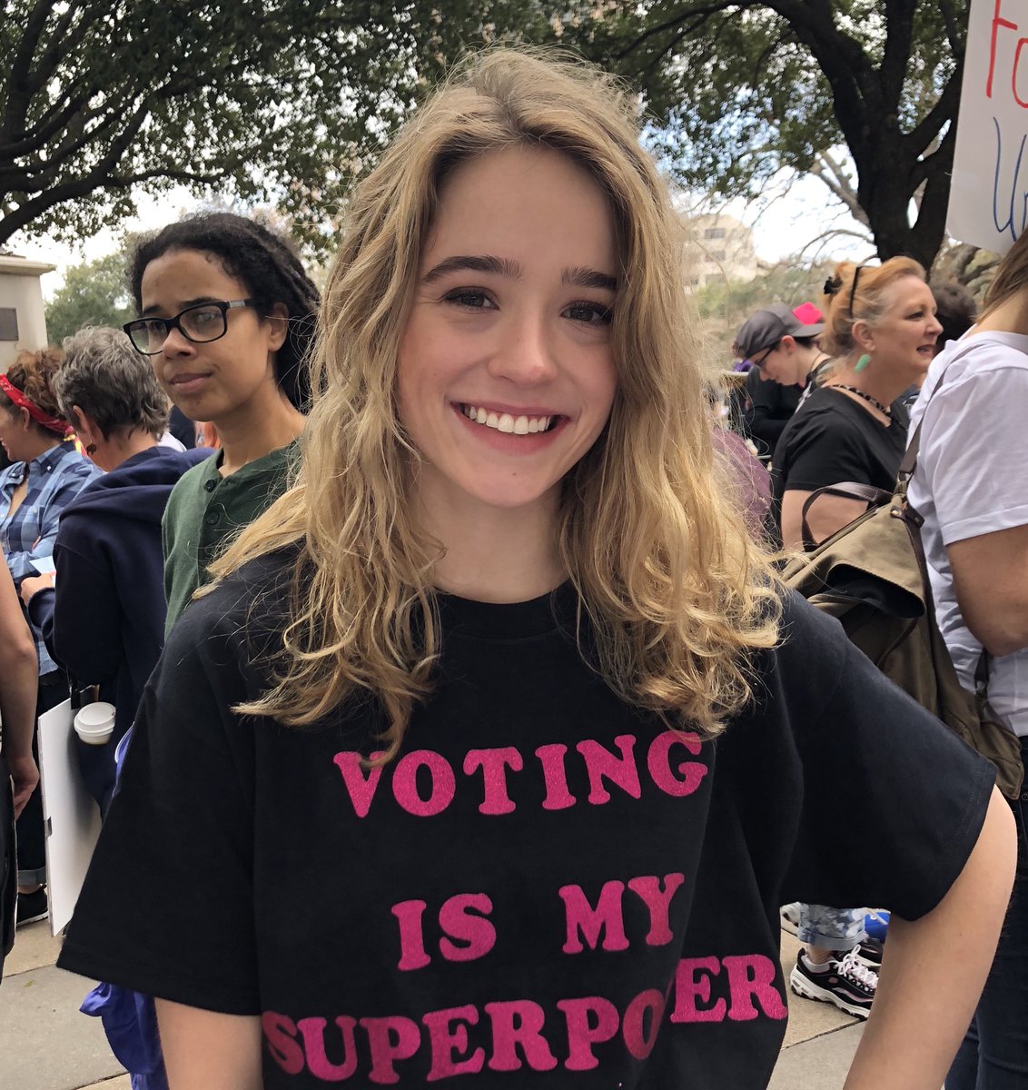 Thankful my daughter knows the power of her vote. Voting is your superpower too! #TX10 #SuperTuesday #VoteTexas #TexasPrimary