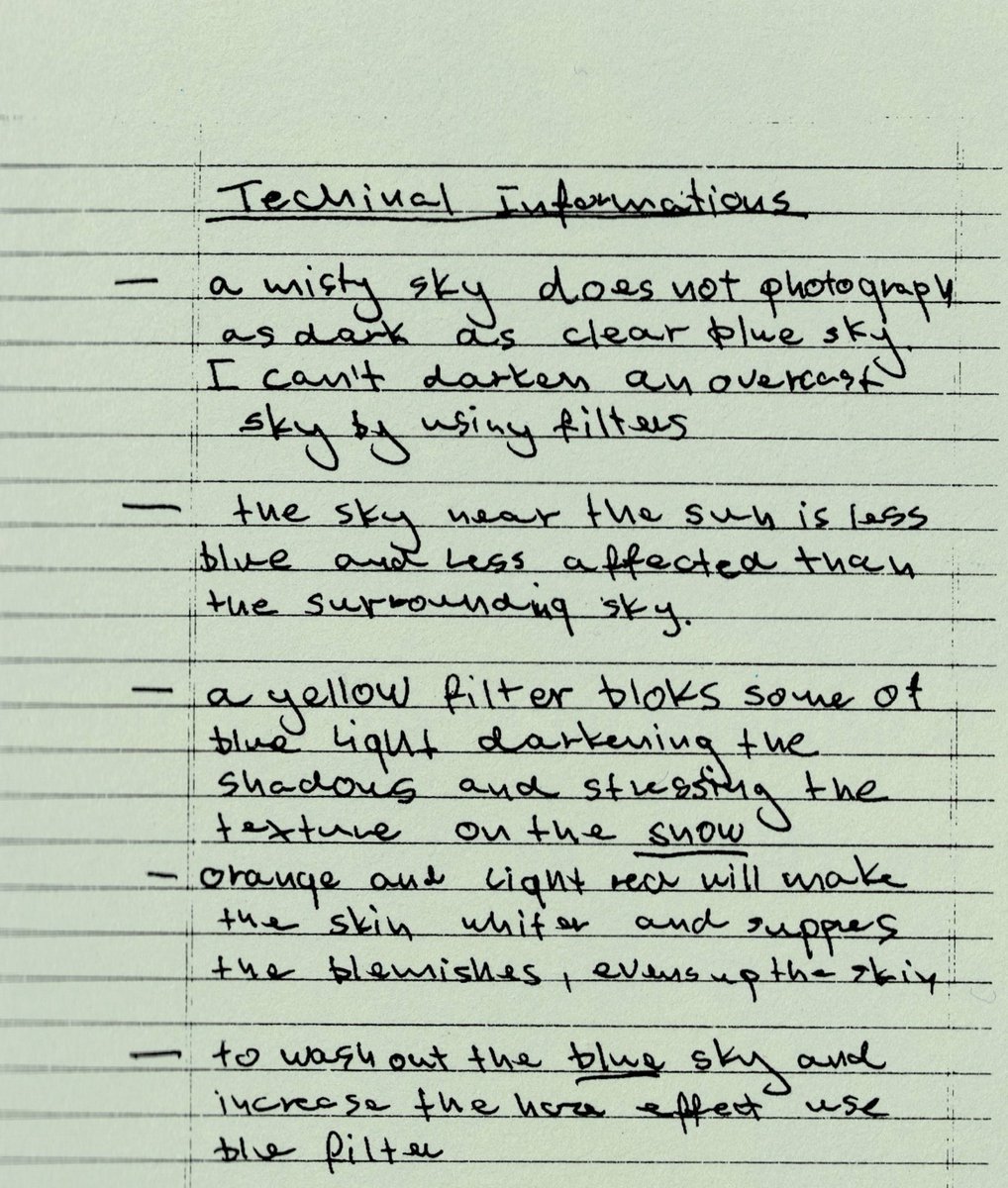 jkaminskiarch's tweet image. #SchindlersList: Pages from Kaminski’s personal notebook with his preparatory notes, comments and results of filter tests for black-and-white shooting.

#JanuszKaminski #StevenSpielberg