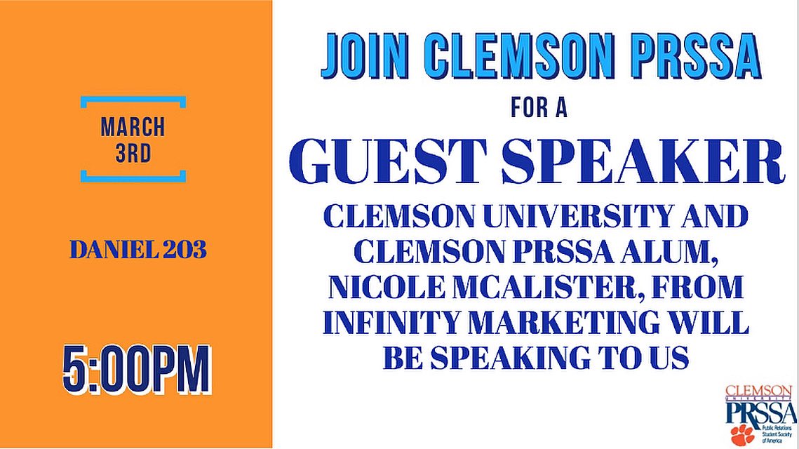 Clemson PRSSA tweet media