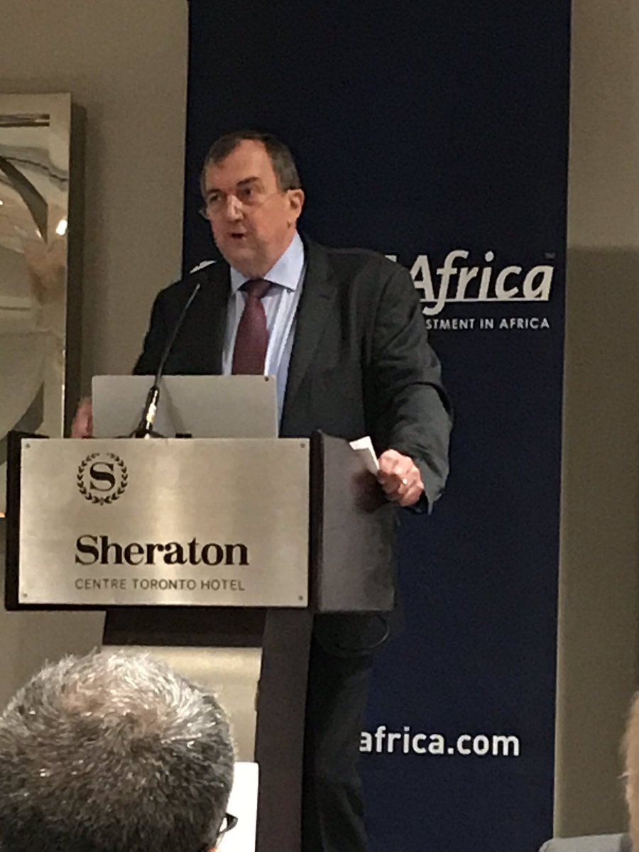 ChrisBezou's tweet photo. Speaking @MineAfrica @CanAfricaBiz, @BarrickGold CEO Mark Bristow emphasized that”a good business has to be a good citizen”. Partnerships are the products of a good #ESG record and #licencetooperate @CanadaTrade @TCS_SDC https://t.co/hcaBctILCu