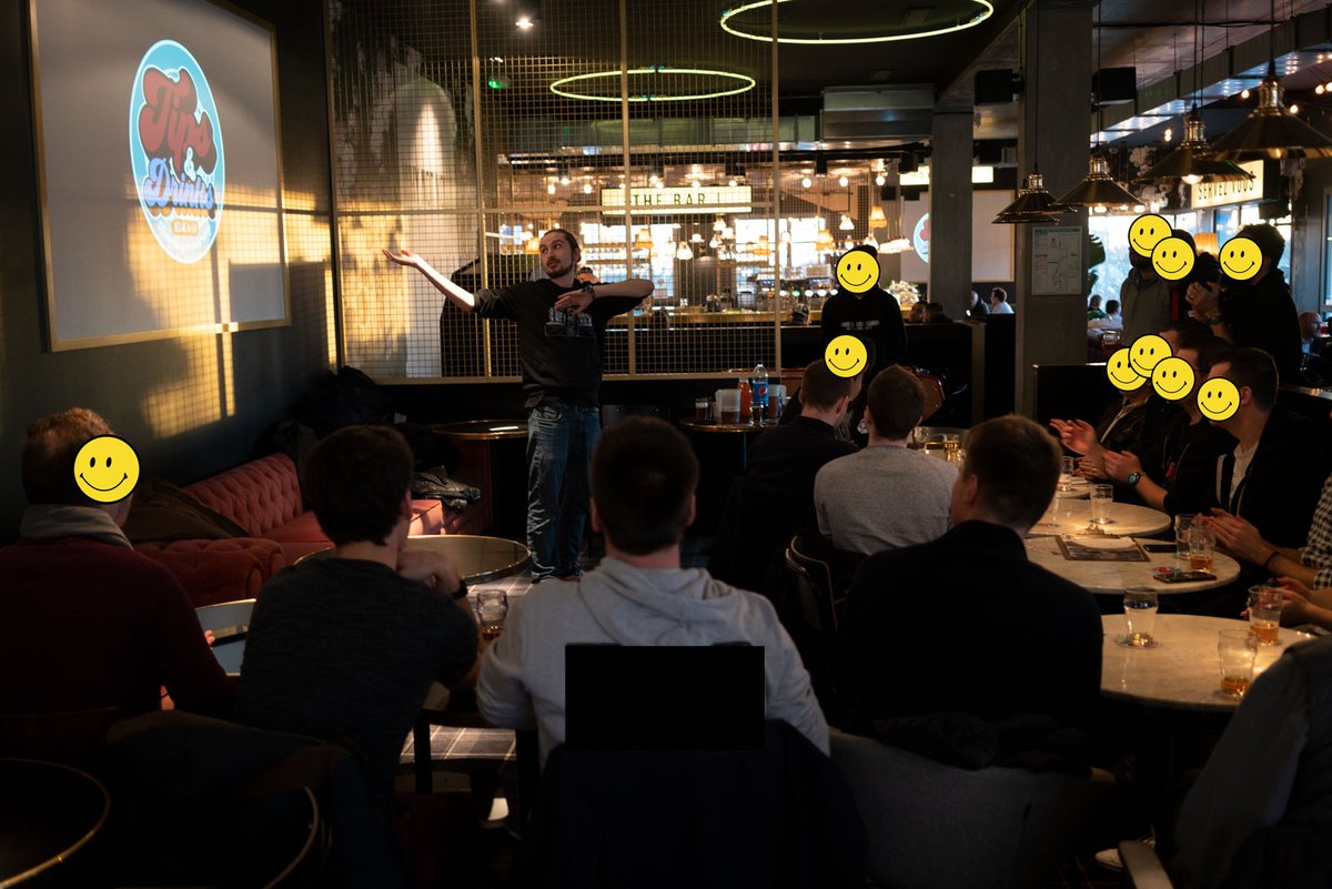 yeswehack's tweet photo. Yesterday, we hosted the first #TipsnDrinks in Rennes, France.
Thank you all for taking the stage and sharing your delicious #BugBounty Tips.
Stay tuned for more
https://t.co/iJFqo6xdGY
Next #TipsnDrinks in geneva on March 18 2020
https://t.co/LDDLnl4CJc
#WeRHackers Join! https://t.co/aSsZwvKisF