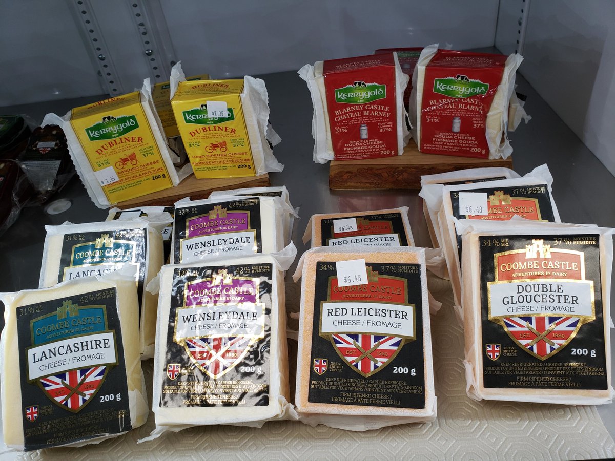 Really tasty English and Irish cheeses! Which one is your fav?
