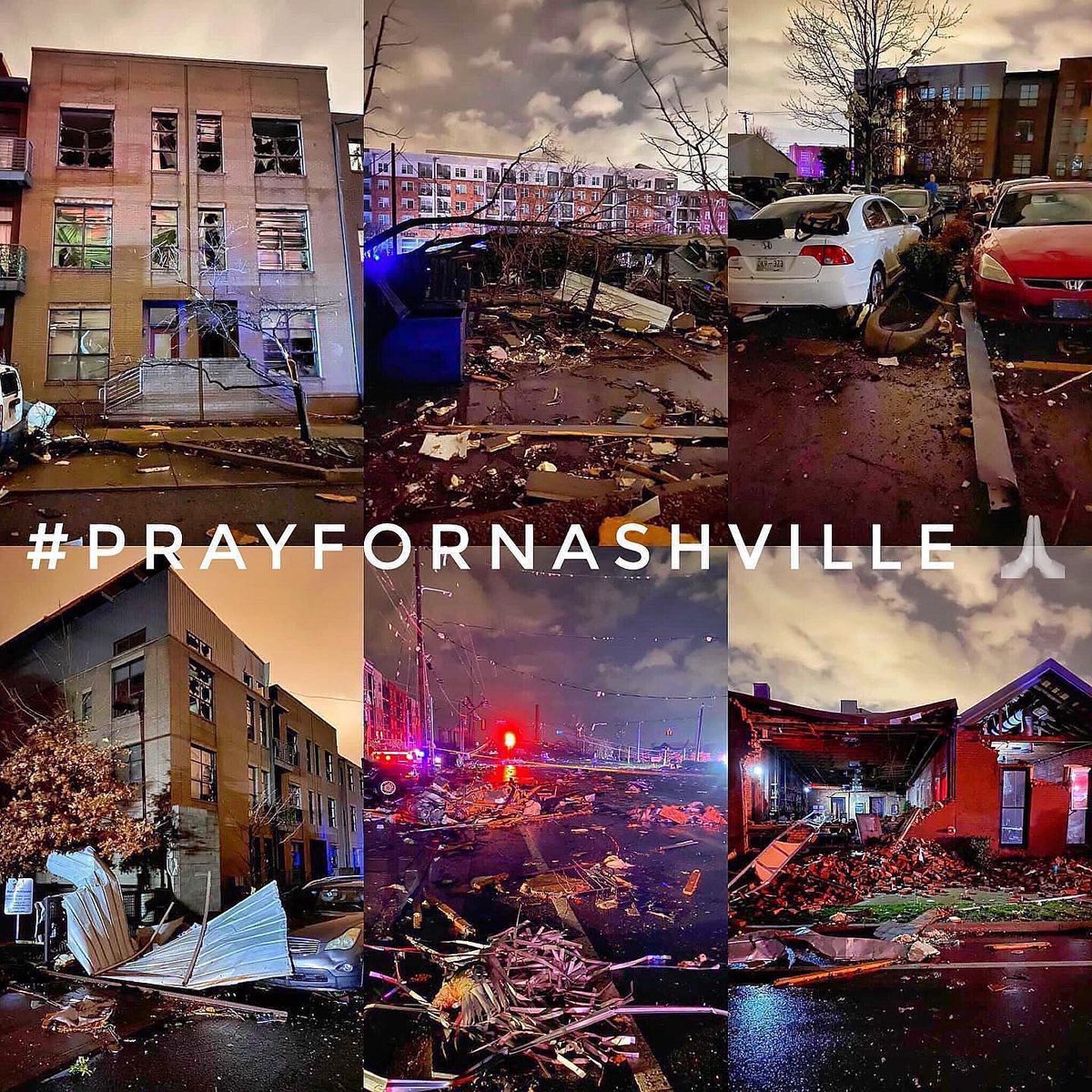 Please keep Nashville and surrounding communities in your thoughts and prayers. Much devastation. #nashvillestrong