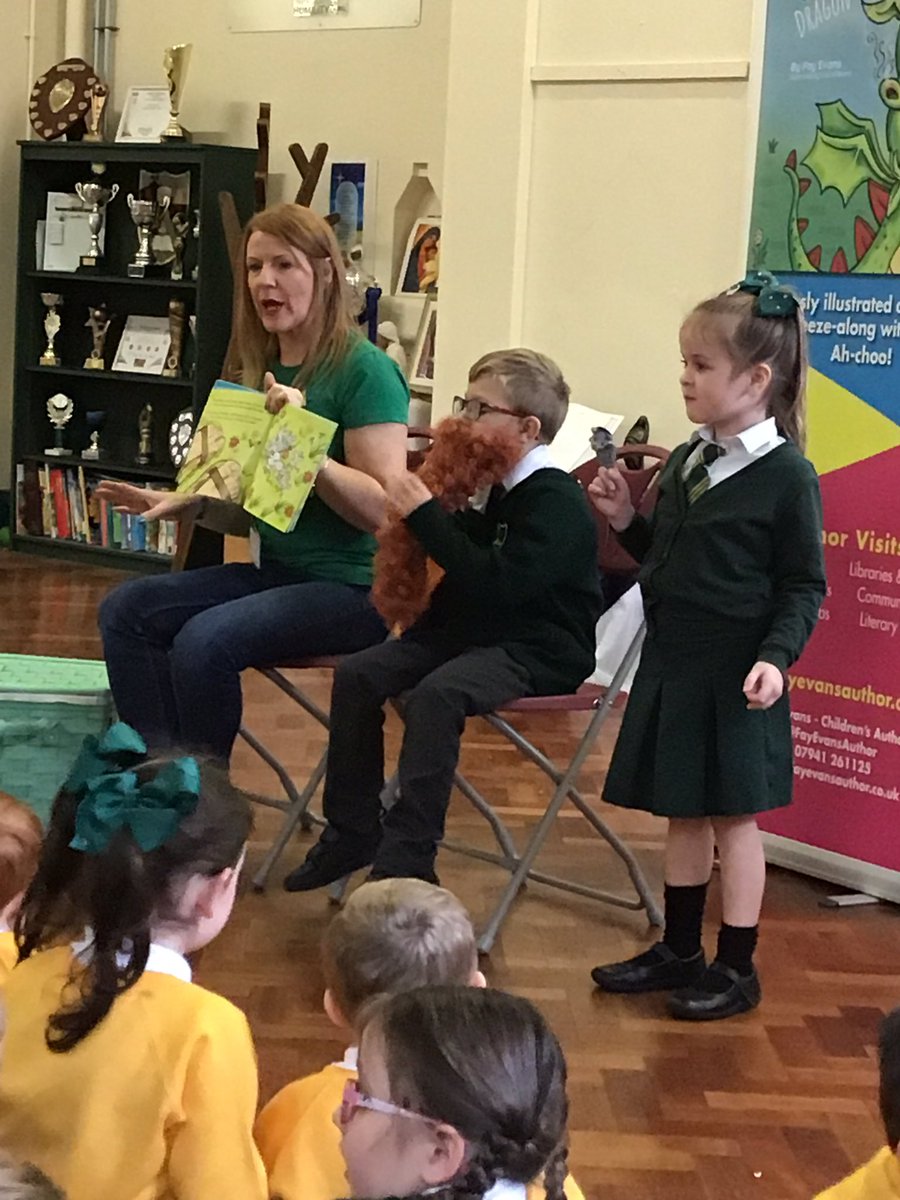 sjvblackpool's tweet photo. Fay Evans, an author came to school today. She read a very exciting story and we were able to join in. #SJVClassRM #Reading https://t.co/ruR88Il6lh