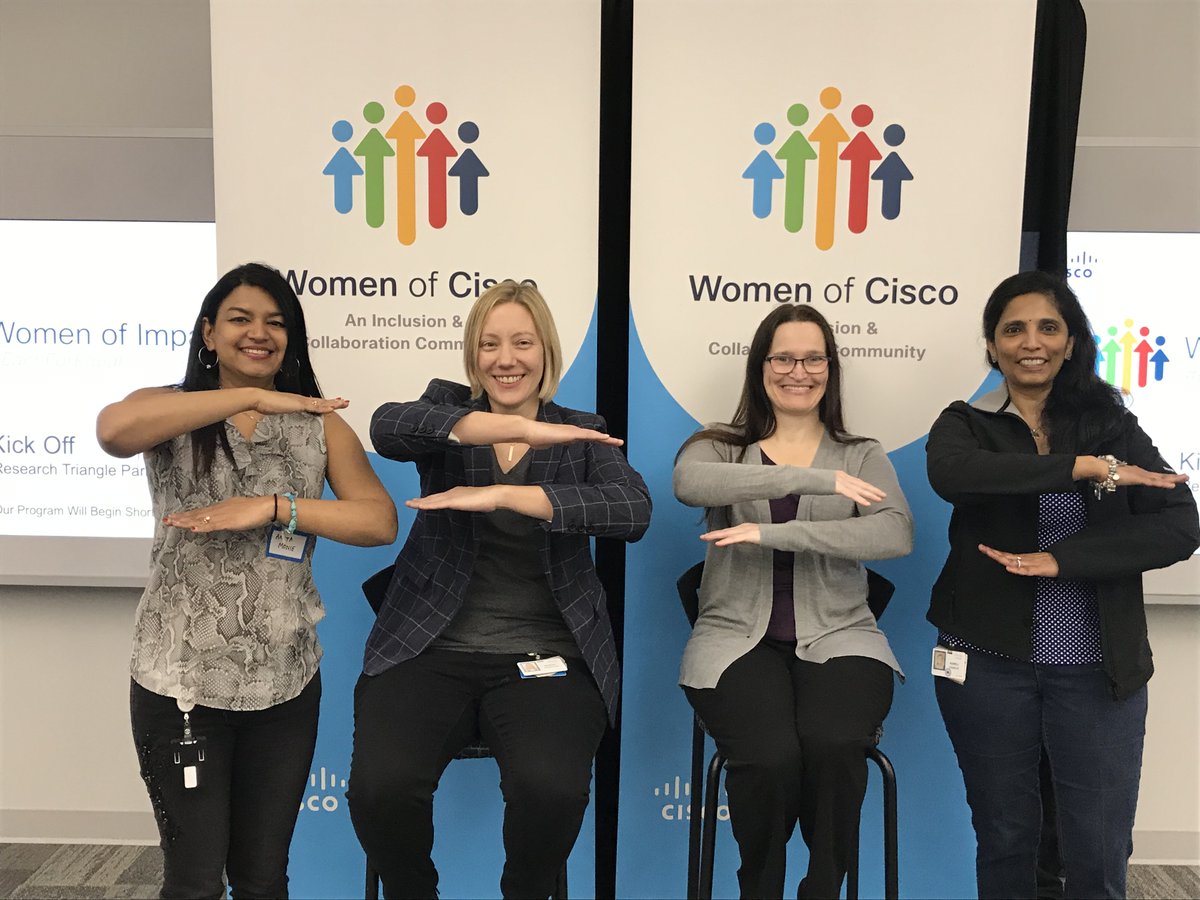 It's GO TIME in #RTP! <a href="/AnitaMonie/">Anita Monie</a>, Sarah Jozefiak, Chris Schroter, and <a href="/jmckg/">Kureli Sankar</a> are ready to get #inspired with #CiscoWOI content - for those who can't be there in person, we'll be live streaming on our FB and Twitter accounts.

#EachForEqual #WomenOfCisco #IWD2020
