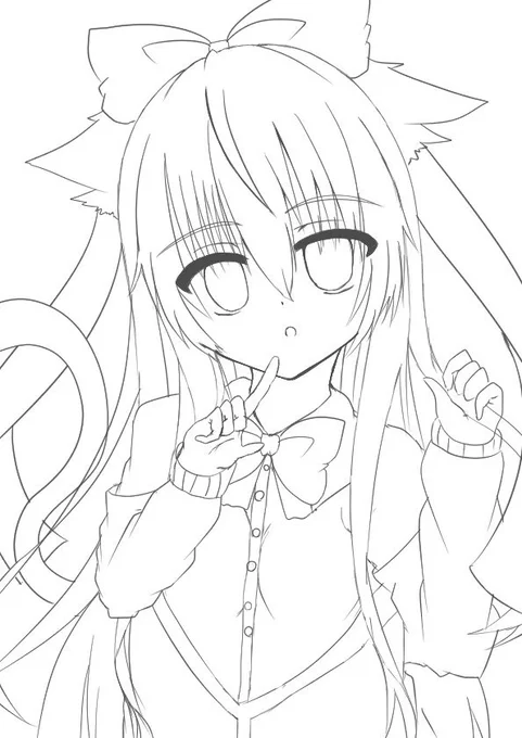 線画と色塗り終えたやつ。
良かったら使ってやってみてー。解説はミラティブ配信でやったからシフトでみてね〜 