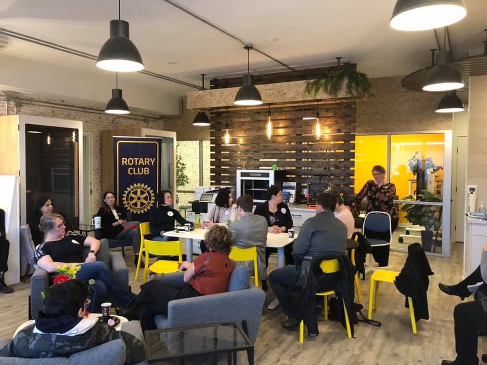 LloydTuesRotary's tweet photo. Thank You @startuplloyd for hosting our club this morning in your beautiful new space! If you are looking to launch your new entrepreneurial idea or need a great space to work, check out all that Start Up Lloydminster can offer you! https://t.co/Vt5JafcHFR
