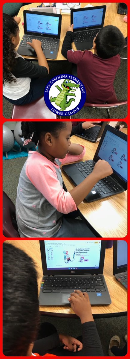 #proudTLC here at #lcelower campus! Ms. Burgess' first graders are using Google Slides today with a Seusstastic assignement! <a href="/R2Littles/">R2 Littles</a>