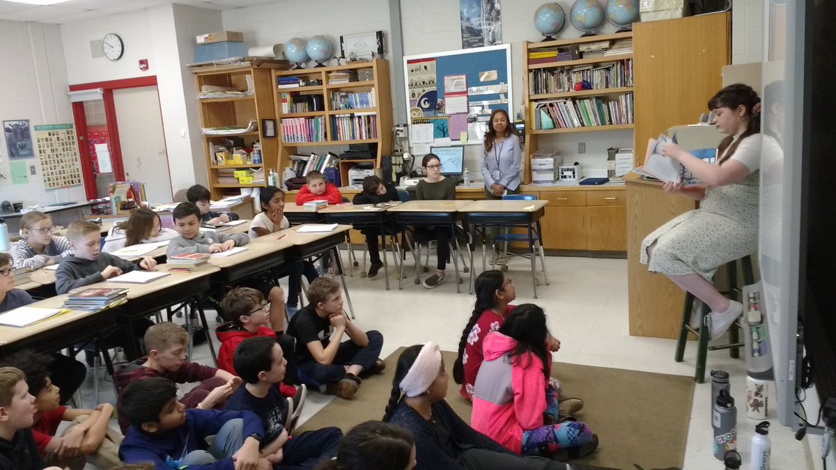 SteveRogersWind's tweet photo. It is such a pleasure to have a former student of mine from EHS read a Dr. Seuss book during Read Across America! BTW Horton DID hear a Who... https://t.co/NmELOXHwdL