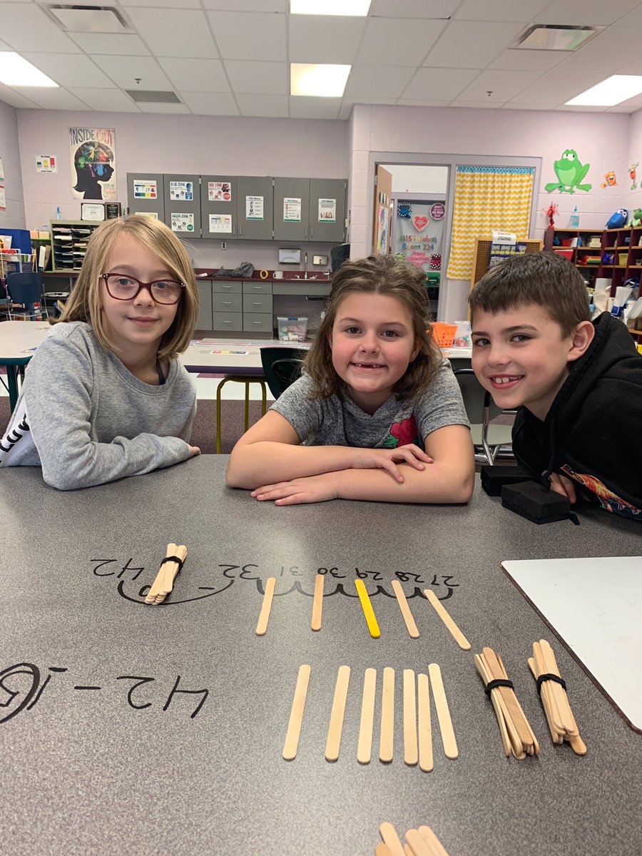CindyDucca's tweet photo. So proud of these second graders .... solving two digit subtraction problems with a true understanding of conceptual place value! Hooray! #mathrockstars #pattontrained #mathrecovery https://t.co/aVSibFg6vJ