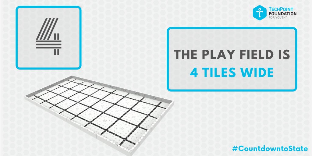 TPF4YRobots's tweet photo. 4 days til State! 

The play field for the VEX IQ Challenge is 4 tiles wide!

#CountdowntoState #Robots4All @VEXRobotics https://t.co/Ry1ec6PEK2