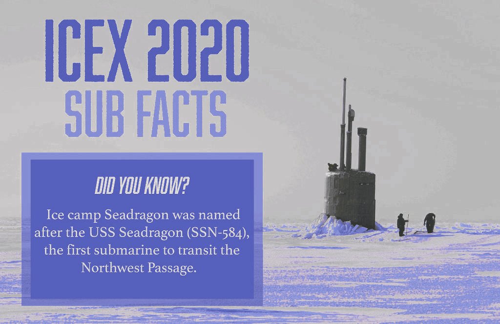 COMSUBLANT's tweet photo. #ICEX2020 is here! #ICEX is an opportunity for the @USNavy to train w/ other services, partner nations &amp; organizations to enhance our ability to contend w/ strategic competition &amp; work together to maintain a secure and stable #Arctic region. #OnSceneUnseen #USNavy #SubFacts https://t.co/ZlU0LGRoZF