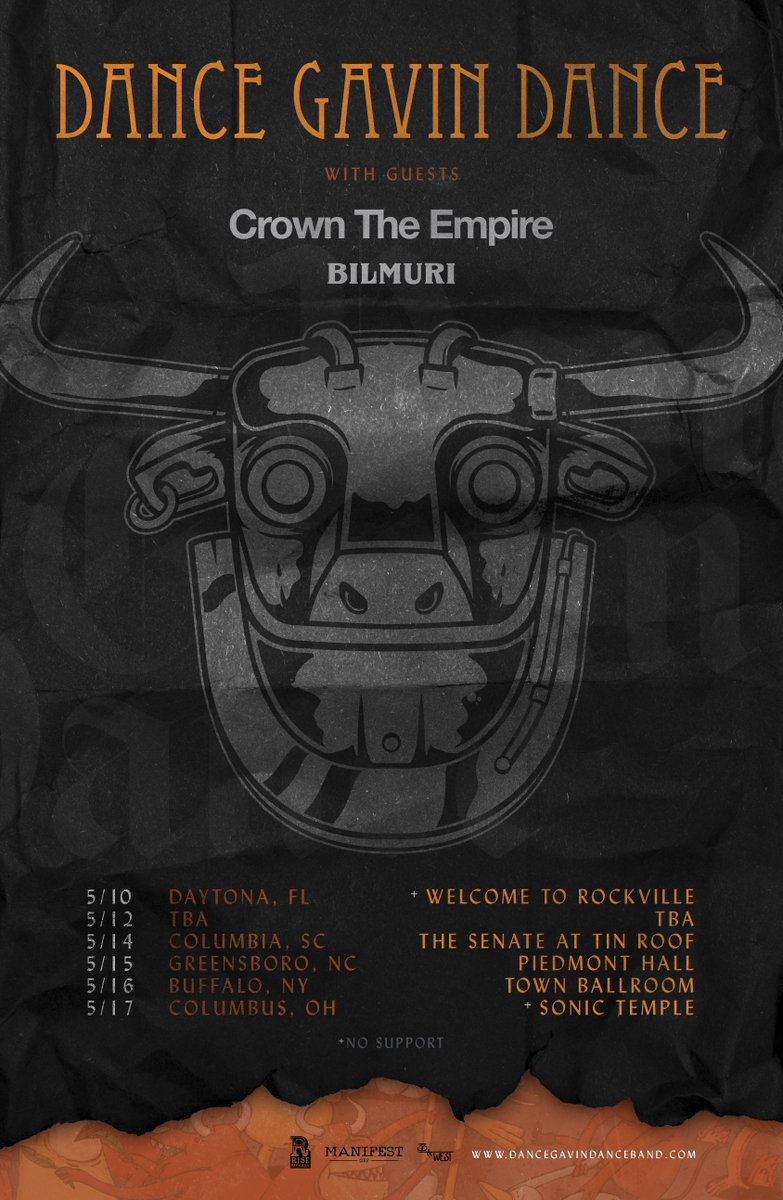 IAGBooking's tweet photo. TOUR ANNOUNCEMENT 🚨
Don’t miss @BilmuriTweets playing some exciting shows with @DGDtheband and @CrownTheEmpire this May!! https://t.co/YHPVF4jSke