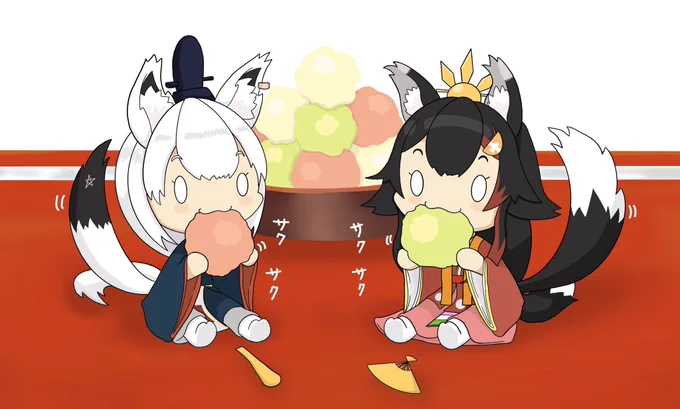 サクサク??
#みおーん絵 #絵フブキ 