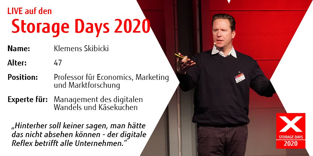 Fujitsu_DE's tweet photo. In wenigen Minuten begrüßen wir #Analyst und Marktforscher Prof. Dr. @KlemensSkibicki auf der #StorageDaysX-Bühne! Mit seiner erfrischenden und gleichzeitig ergreifenden Art wird er uns die #Trends &amp; Entwicklungen am Markt näherbringen. 
#StorageDays #PROFSKI https://t.co/k0WfTk5Rr9