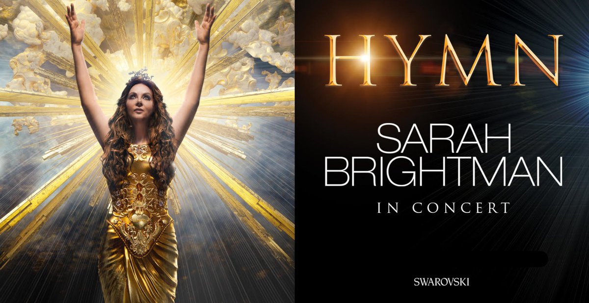 The #HYMNWorldTour will return to the US for a limited engagement this October! A fan presale for these shows will begin TODAY at 12 PM local time…
 
Purchase tickets and VIP packages with special code SB2020HYMN: sarahbrightman.com/tours. More details:  bit.ly/2VCdkPH