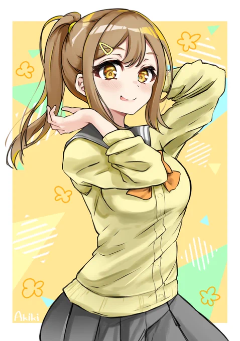 花丸ちゃんお誕生日おめでとう??
「おらのポニーテールどうずらっ?」

#国木田花丸生誕祭2020 
#国木田花丸誕生祭2020 