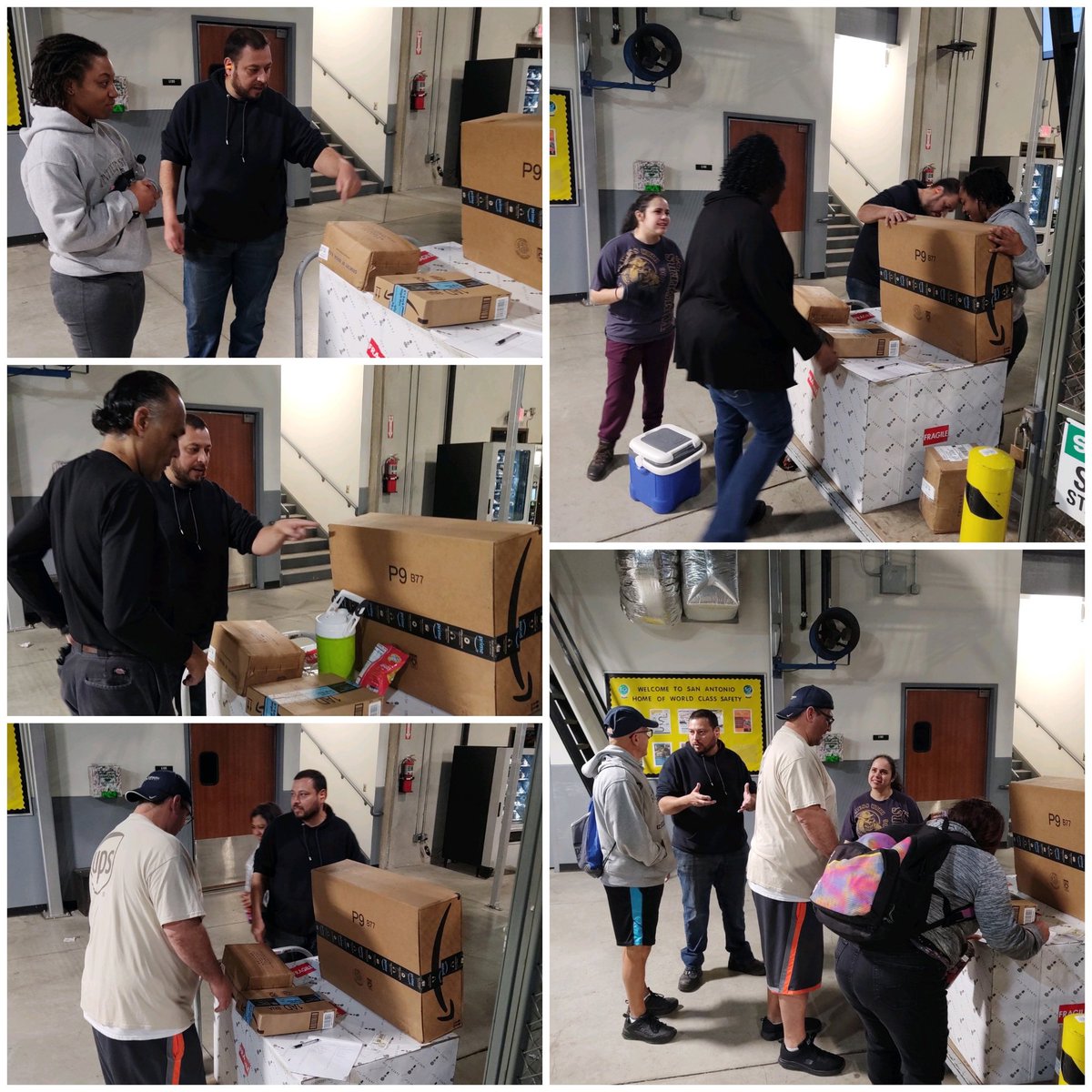 ChspSantx's tweet photo. Watch out for those little boxes! Don't be deceived by the size of the package. They can be heavy no matter what size it is. You need to test the weight and for shifting contents before lifting. Don't let a little one get you down. @LyndseySilvis @RRWestOps https://t.co/Did1bP25uR