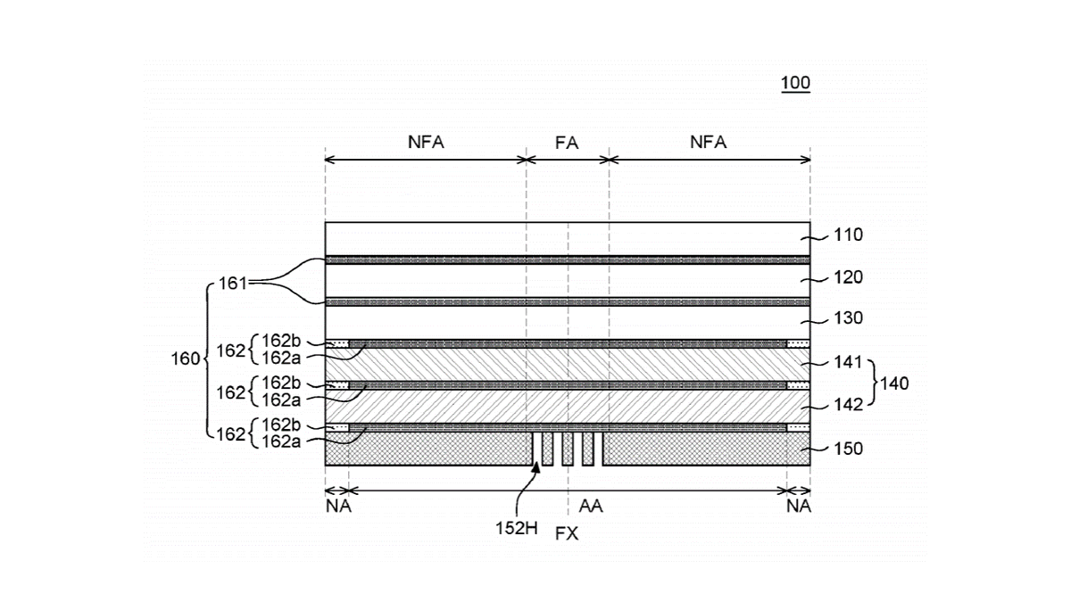ParolaAnalytics's tweet image. .@LGUSAMobile's recent #patent application relates to a #FoldableDisplay device that includes a display panel with a folding and non-folding area, and adhesive layers. 

bit.ly/2wkwUp5