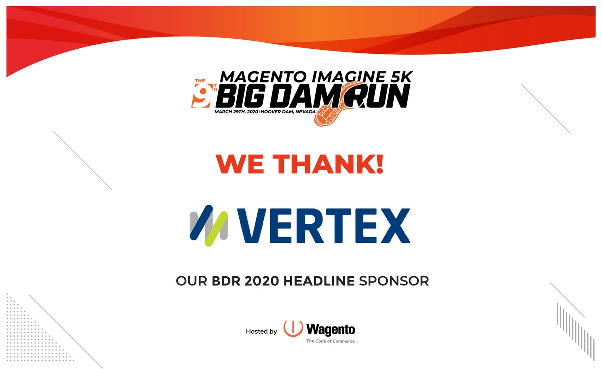 bigdamrun's tweet photo. Simplify how your company handles its taxes with @vertexinc! Catch this Headline Sponsor at #BDR2020 #magentoimagine #adobesummit #race #5k https://t.co/Q6LuJp0ZFL
