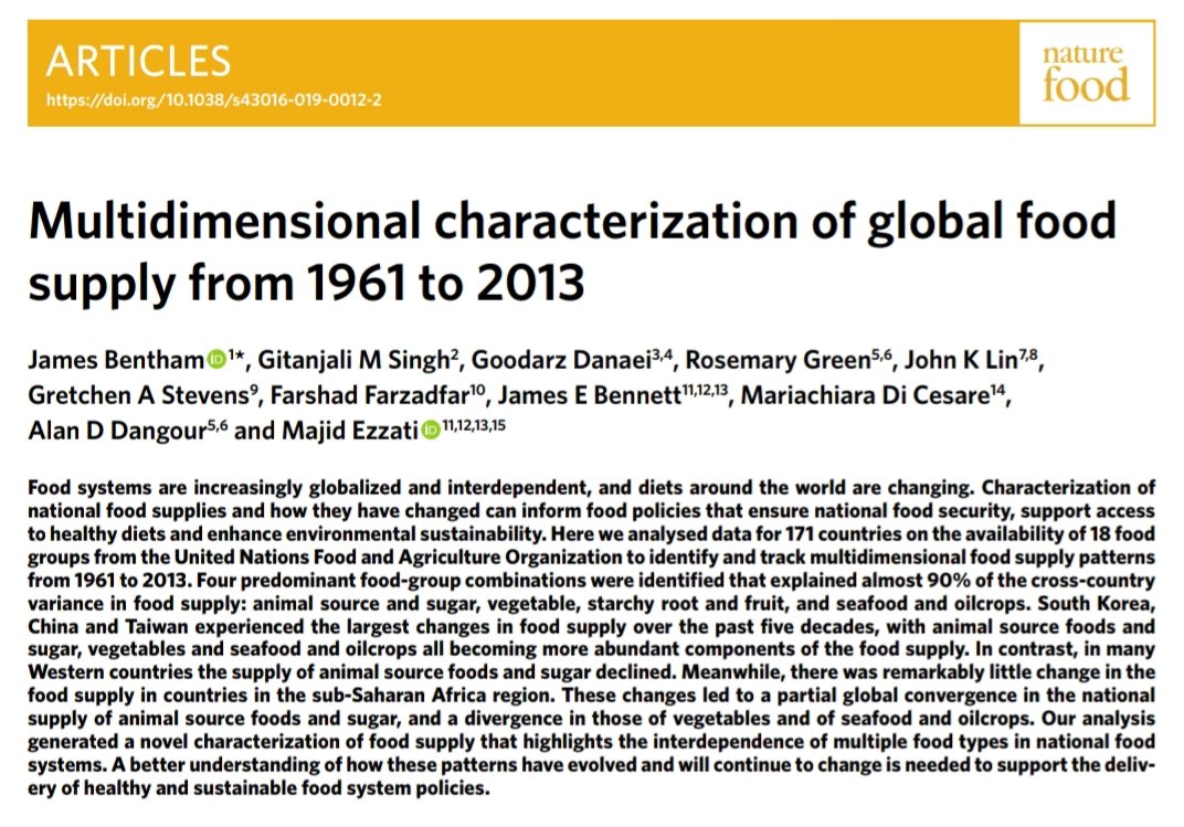 UniKentStats's tweet photo. New article: Multidimensional characterization of global food supply from 1961 to 2013. https://t.co/kuKTmnj2i1 https://t.co/fTN3AWLRWr