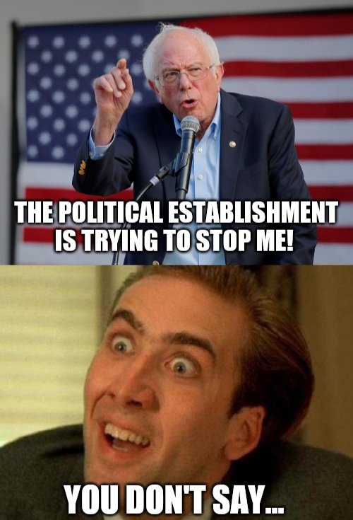 RoryMargraf's tweet photo. Big parties trying to manipulate an election in their favor? No... #BernieSanders2020 #ItsAllCorrupt #EndTheDuopoly #SuperTuesday #VoteThirdParty https://t.co/DuSReI9sHD