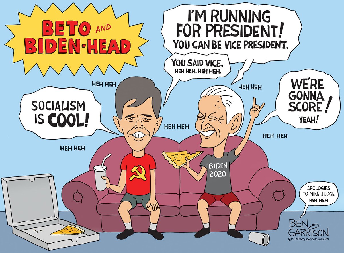 Grrrgraphics Cartoons On Twitter Beto O Rourke To Endorse Joe Biden For President Is Francis In The Running Or Will Joe Pick The Dog Faced Pony Soldier For His Vp Lol Throwback Bengarrisoncartoon