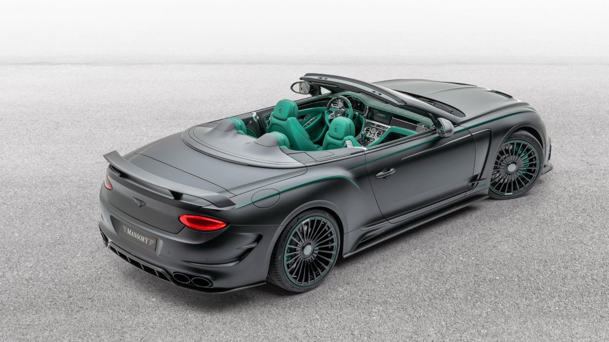 therealautoblog's tweet photo. Mansory Bentley Continental GT V8 Convertible is gaudy and green to the max: https://t.co/slKwZSZSZ8 https://t.co/HpLsEGOkNt