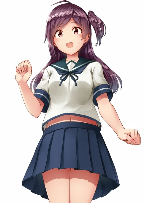 セーラー服な萩風

なんとなく萩風に吹雪の服を着せてみました。
こんな子と一緒に登校したいだけの人生でした… 