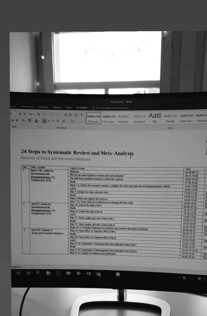 muka_taulant's tweet photo. The program of the first pilot 3-Day #course on #24steps needed to conduct a #systematicreview &amp; #metaanalysis is alomost ready😀. The course is based on our paper published @ European Journal of Epidemiology &amp; aims to facilitate the design and development of evidence synthesis. https://t.co/Tjz82Yi4e6