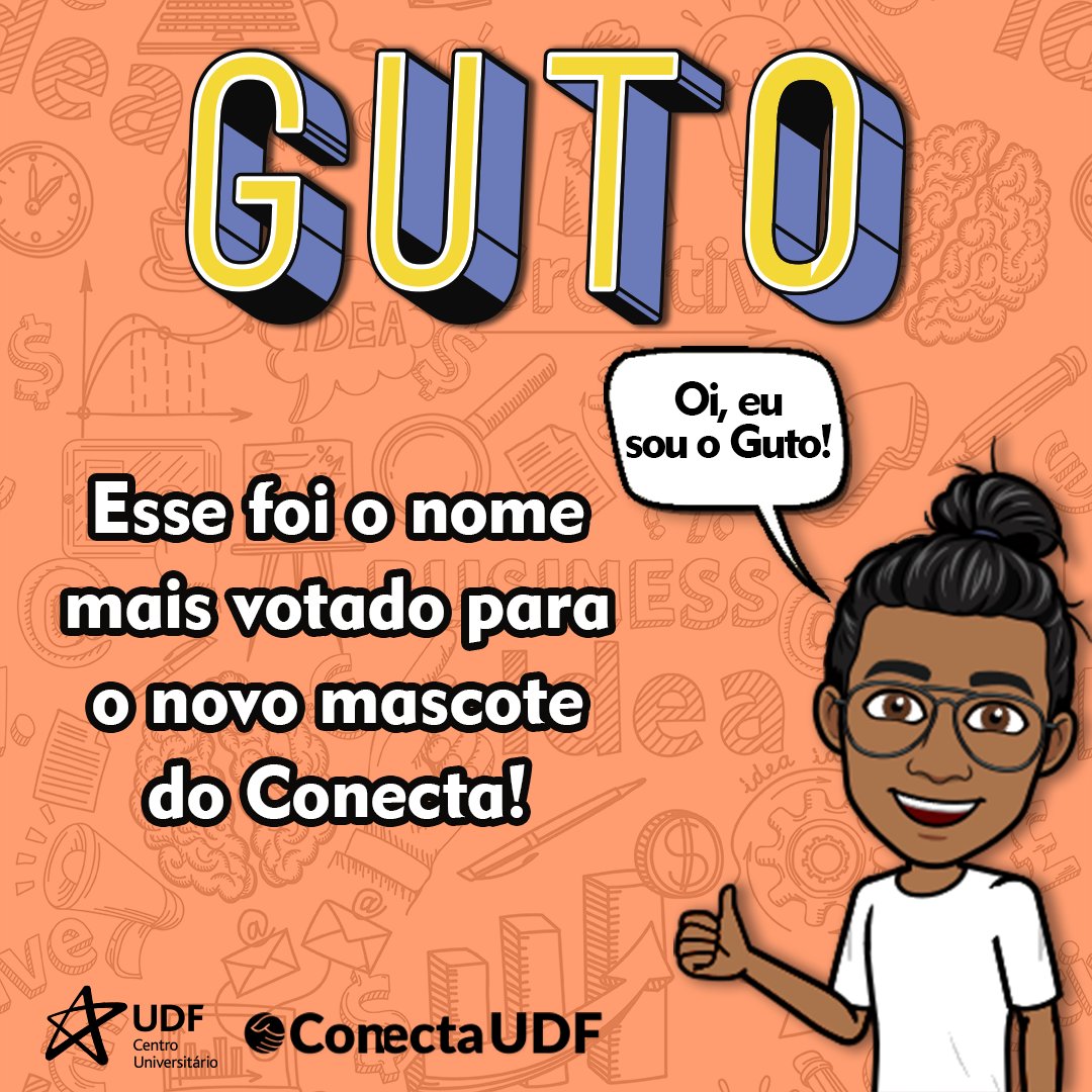 conectaudf's tweet photo. Eai pessoal, blz? Eu sou o Guto, o mais novo membro e mascote do Conecta, estarei sempre com vocês por aqui! Qualquer coisa é só dar um toque, manda aquela mensagenzinha que eu te respondo! https://t.co/iOObx9pTH3