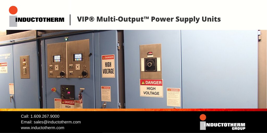 Power two or more #furnaces simultaneously for greater production with VIP® Multi-Output™ Power Supplies.
These units offer the same great metal quality &amp; superior operational flexibility with lower operating costs.
inductotherm.com/products/vip-m…
#powersupply #engineering
