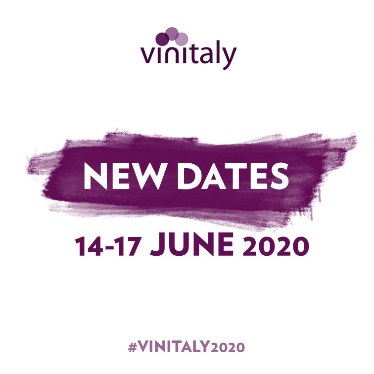 Annunciate le nuove date #Vinitaly2020 si terrà dal 14 al 17 giugno a Verona.  Leggi il Comunicato Stampa vinitaly.com/globalassets/u… New dates announced. #Vinitaly2020 will be held from 14th to 17st June at @Veronafiere, Verona.  #vinitaly2020

________