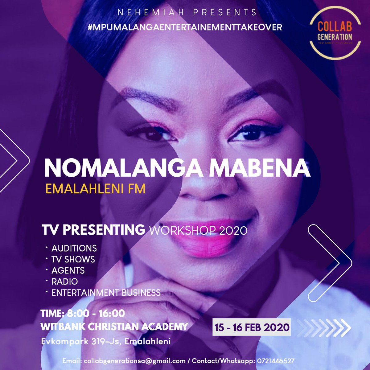 collabgensa's tweet photo. #DelayedPost @NomalangaMami_ @NehemiahTjatji @Samora_Mangesi thank you once again for your exceptional talk at the Mpumalanga TV Presenting &amp; Entertainment Workshop in Witbank/Emalahleni/Witbank.

#MpumalangaEntertainmentTakeOver2020 https://t.co/RmfK4WOwrM