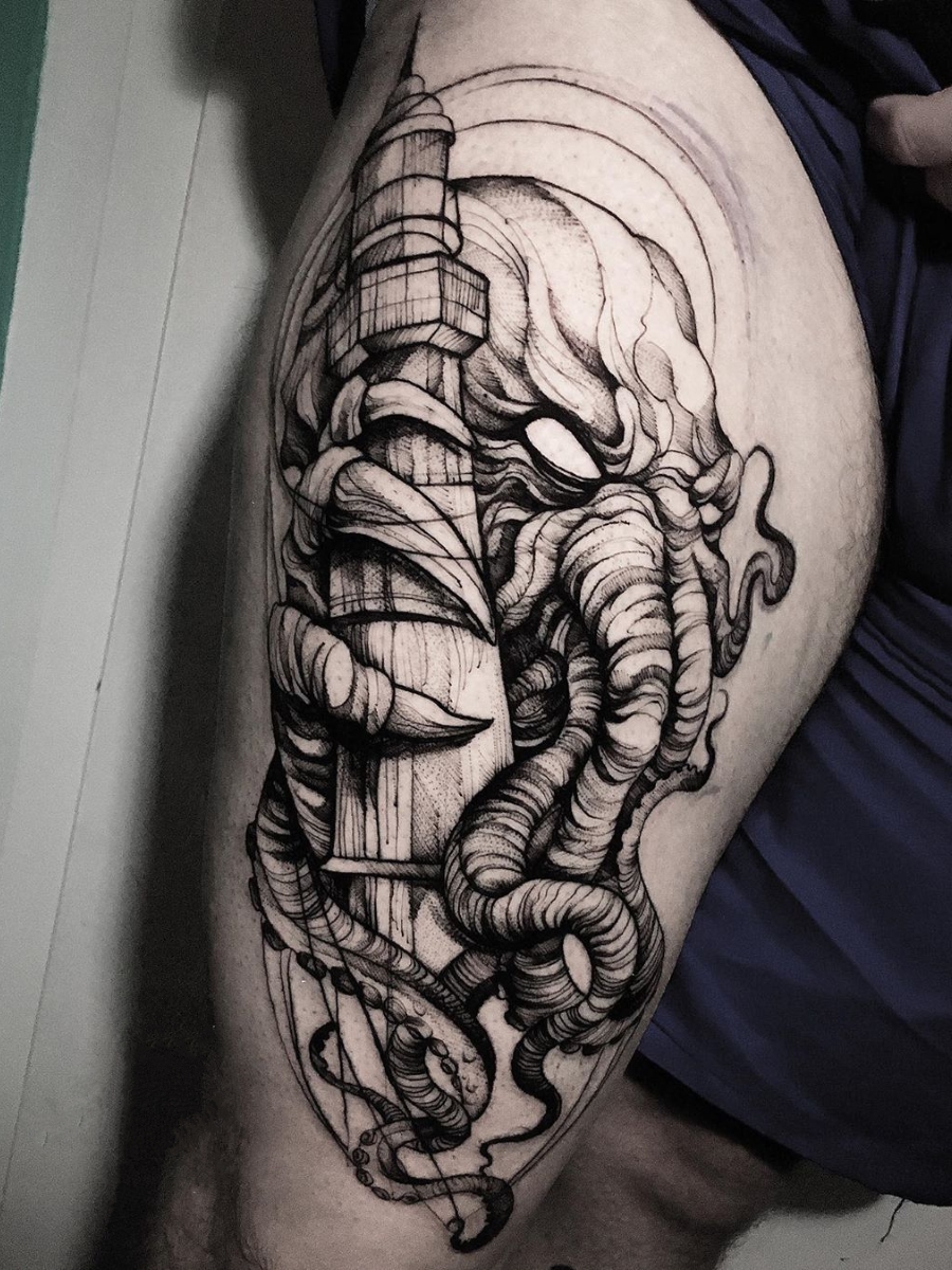Ramón on X: "Bruno Almeida > Cthulhu #tattoo #ink #art https://t.co/90kI0rfsbQ" / X