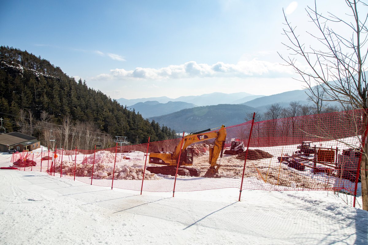 SkiWhiteface's tweet image. Great news, ground work has started in preparation for construction of our new mid-station lodge.  We are currently digging the power line route and test boring for the new lodge foundation.

#WhitefaceMountain #LakePlacid #SkiTheFACE