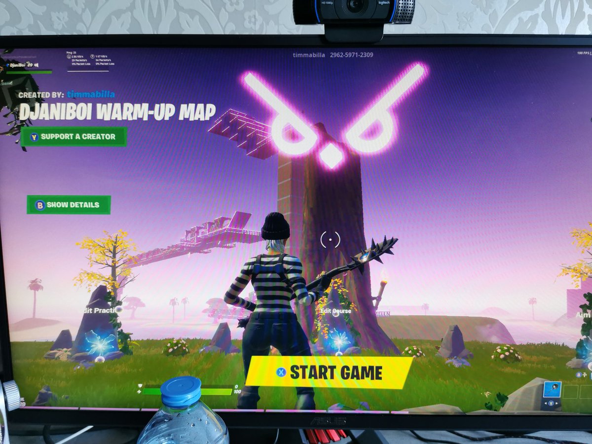DjaniBoi's tweet photo. My own warm-up map is ready for usage. Special thanks to TimmaBilla &amp; Xetiro! ♥️

I'd love to see it getting used. The map contains both an editing / aim course.

Code map: 2962-5971-2309

Have fun &amp; let me know what you think of it https://t.co/jO3R94gTEn